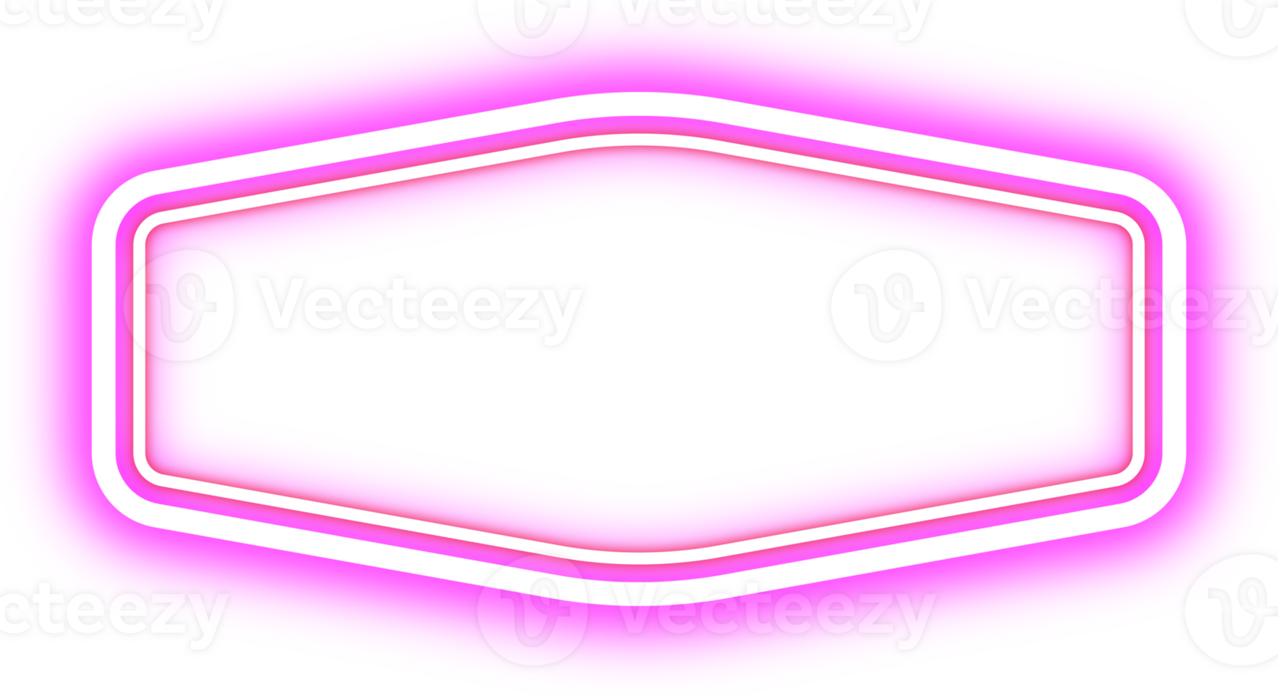 Retro Neon Border. Announcement Board. png