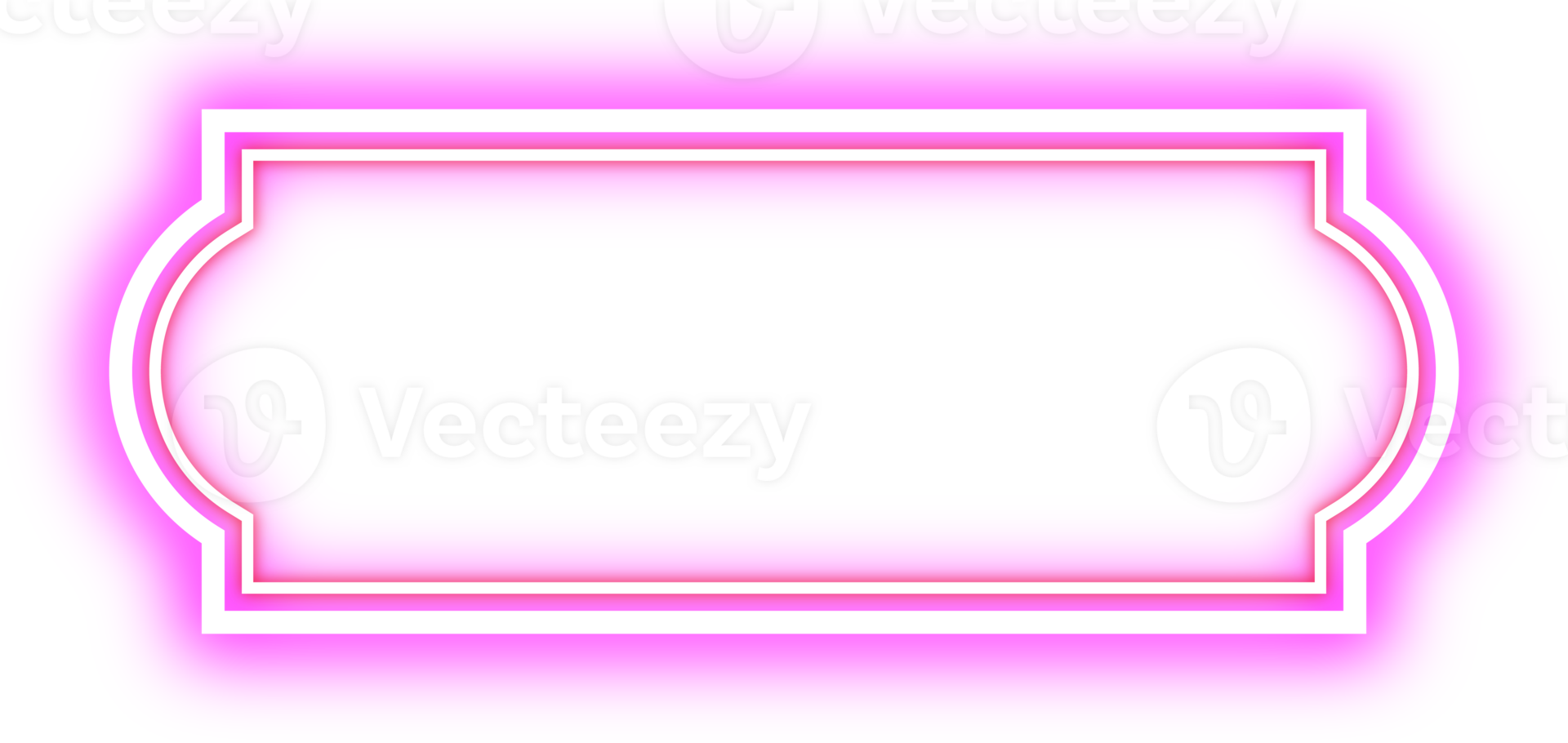 Retro Neon Border. Announcement Board. png