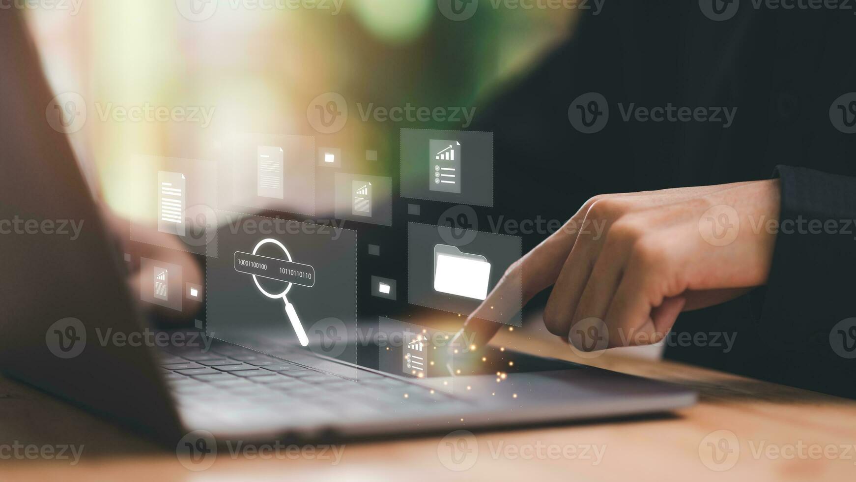 auditor manages the accounting documents ,management and auditing of office documents ,ERP document system management ,business document evaluation process, Management of corporate data storage photo