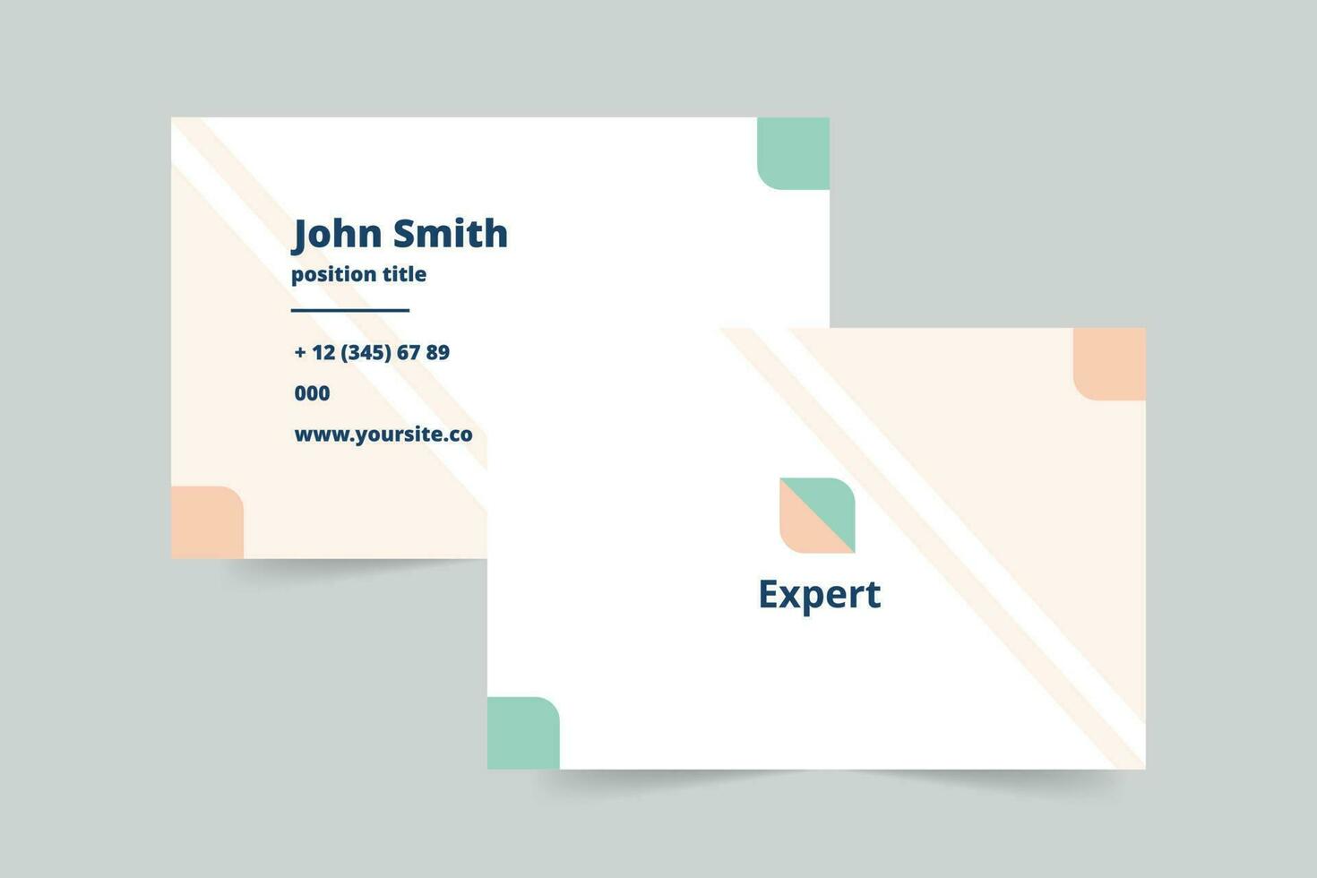 Business Advisor business card template. A clean, modern, and high-quality design business card vector design. Editable and customize template business card