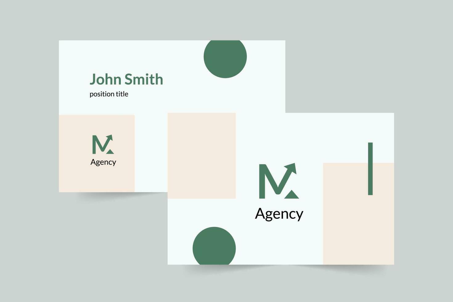 Digital Marketing Company Agency business card template. A clean, modern, and high-quality design business card vector design. Editable and customize template business card