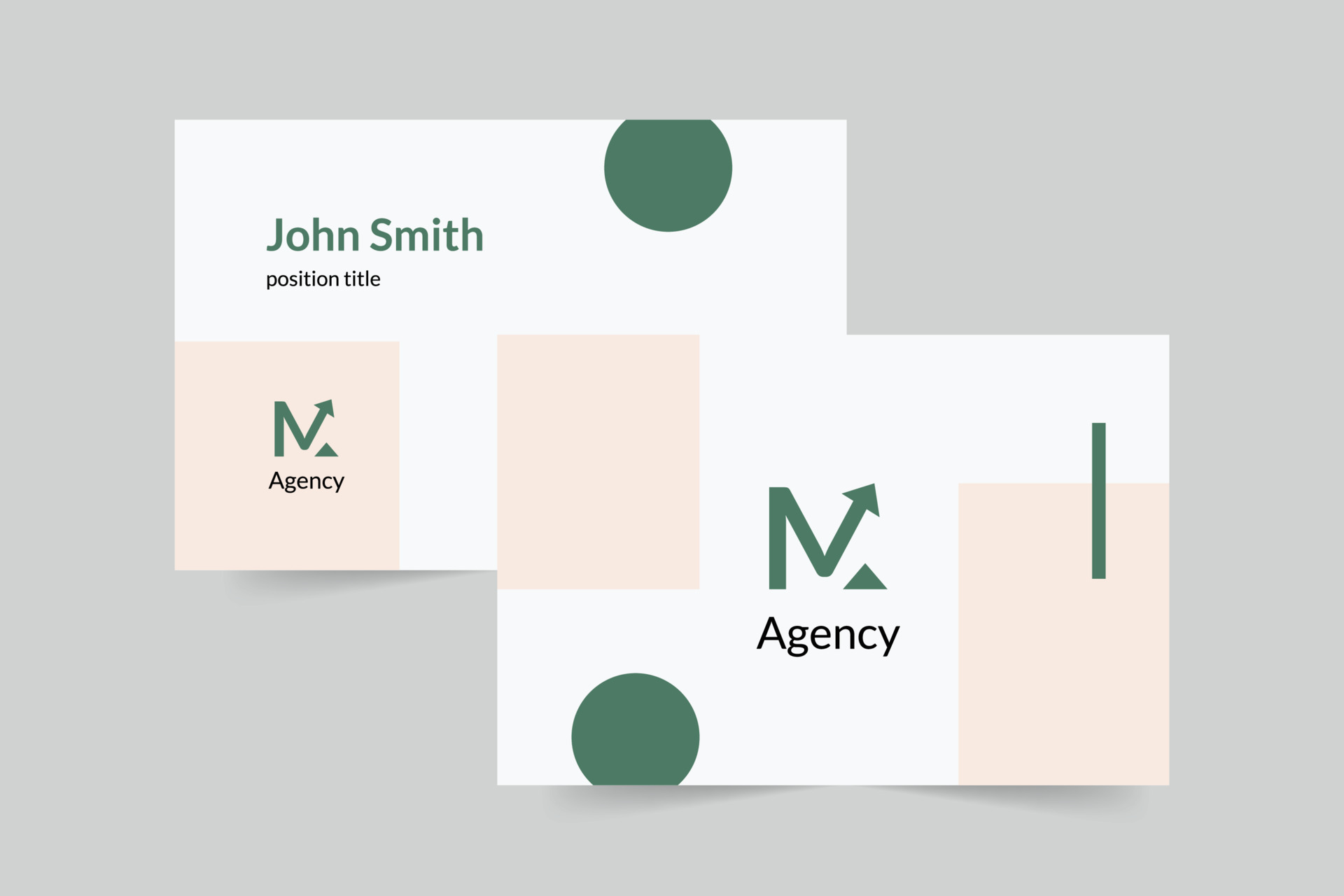 Digital Marketing Company Agency business card template. A clean
