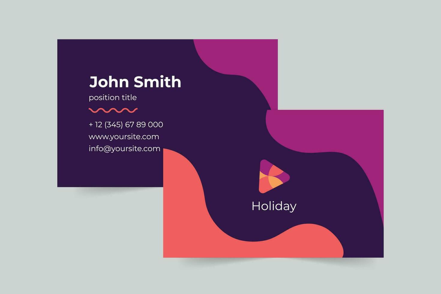 Event Management business card template. A clean, modern, and high-quality design business card vector design. Editable and customize template business card