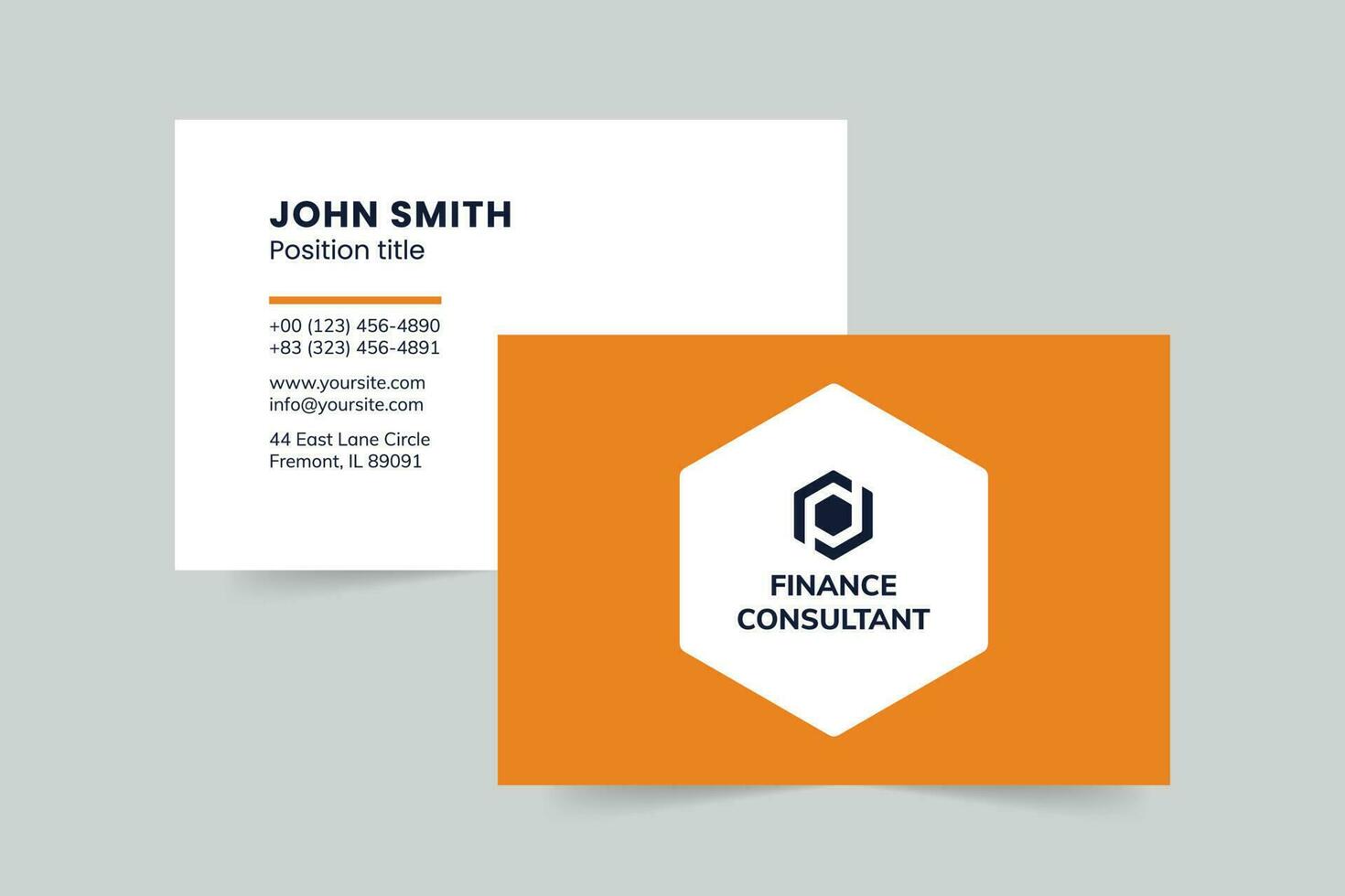 Finanzas consultor negocio tarjeta modelo. un limpio, moderno, y alta calidad diseño negocio tarjeta vector diseño. editable y personalizar modelo negocio tarjeta