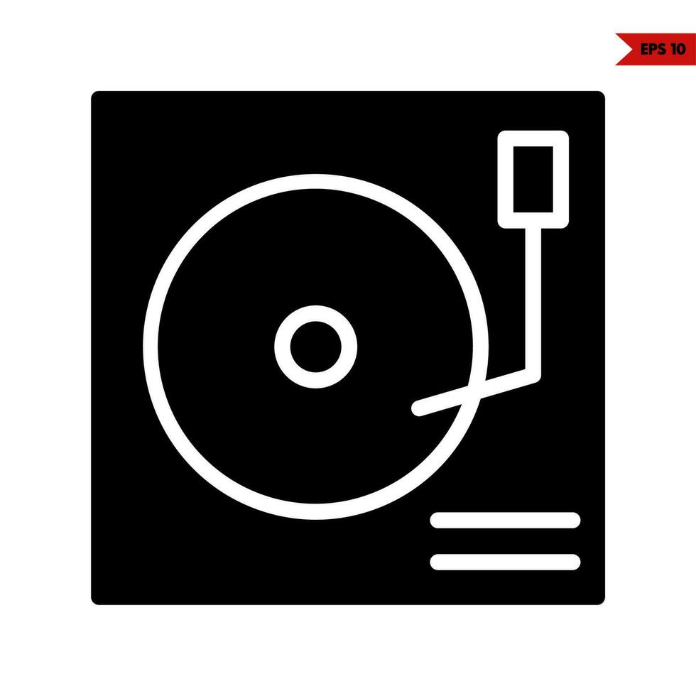 cassette  music glyph icon vector