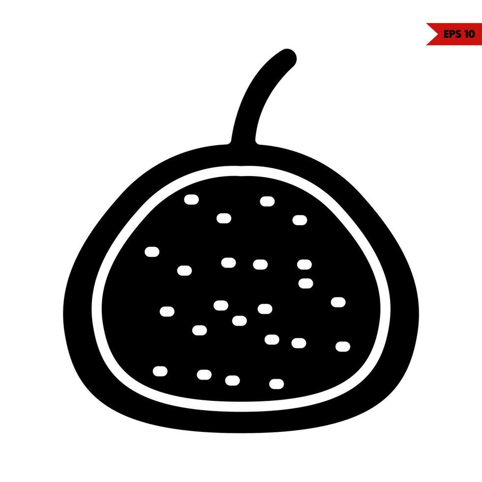 pomegranate glyph icon vector