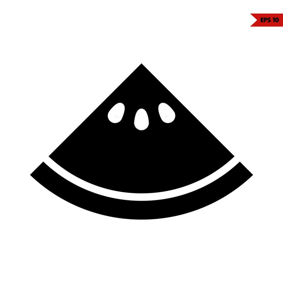 watermelon glyph icon vector