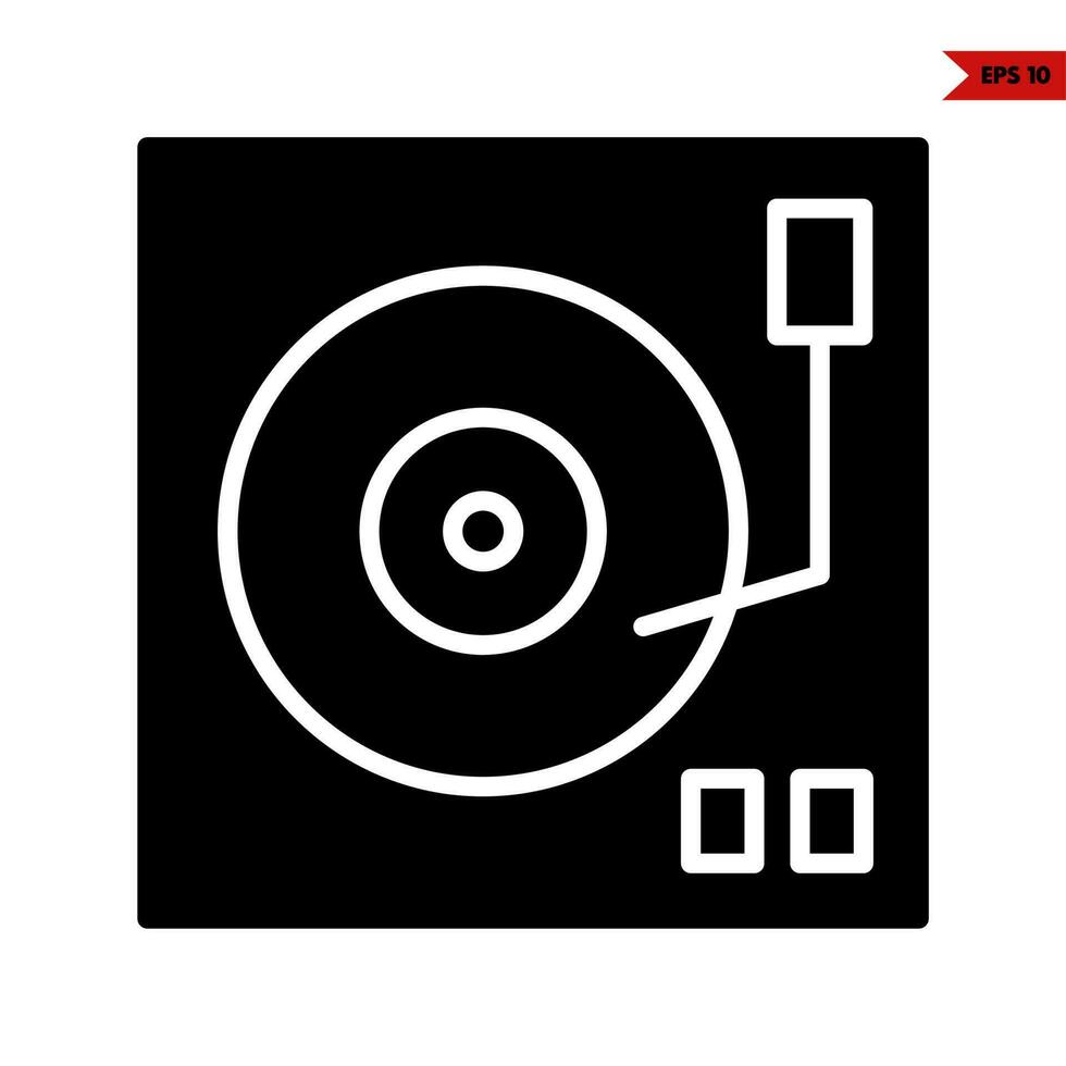 cassette music glyph icon vector