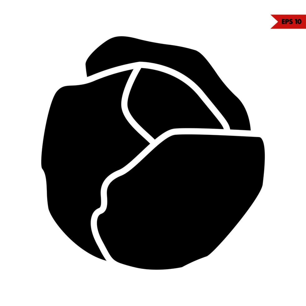 cabbage  glyph icon vector