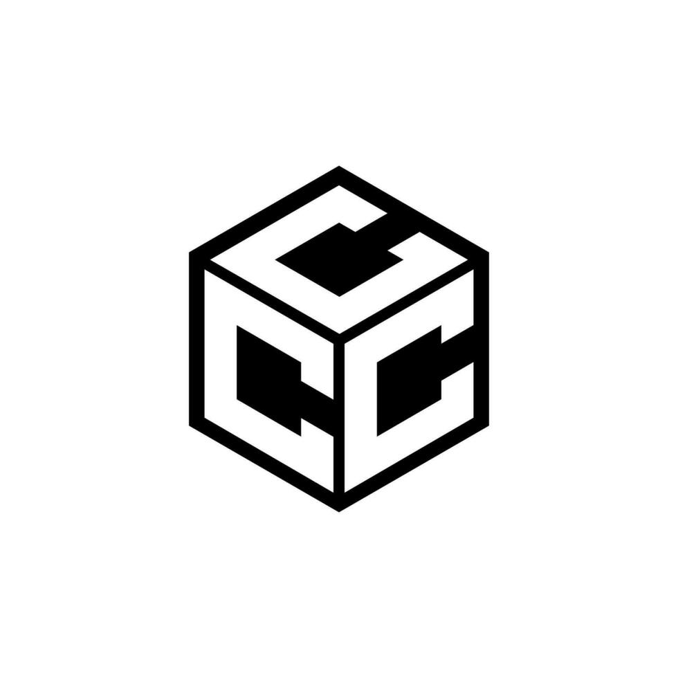 CCC letter logo design in illustration. Vector logo, calligraphy designs for logo, Poster, Invitation, etc.