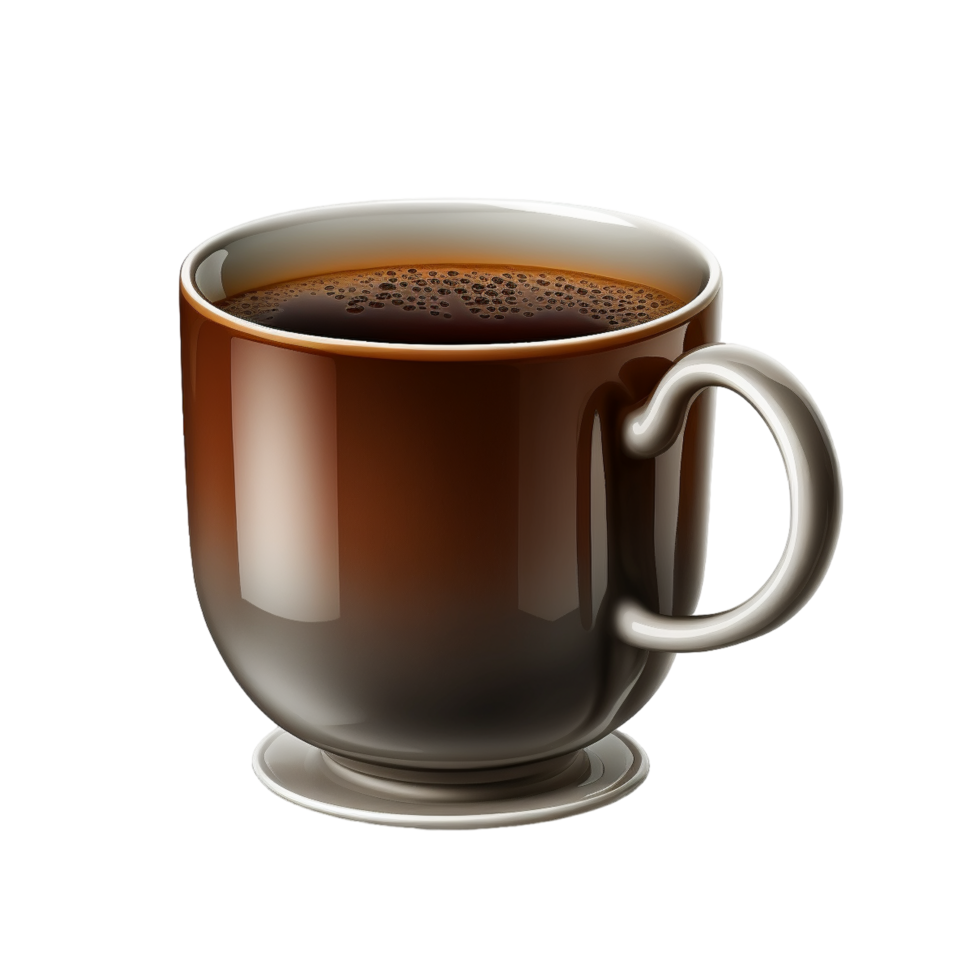 Creative Flat Coffee Cup Silhouette. png