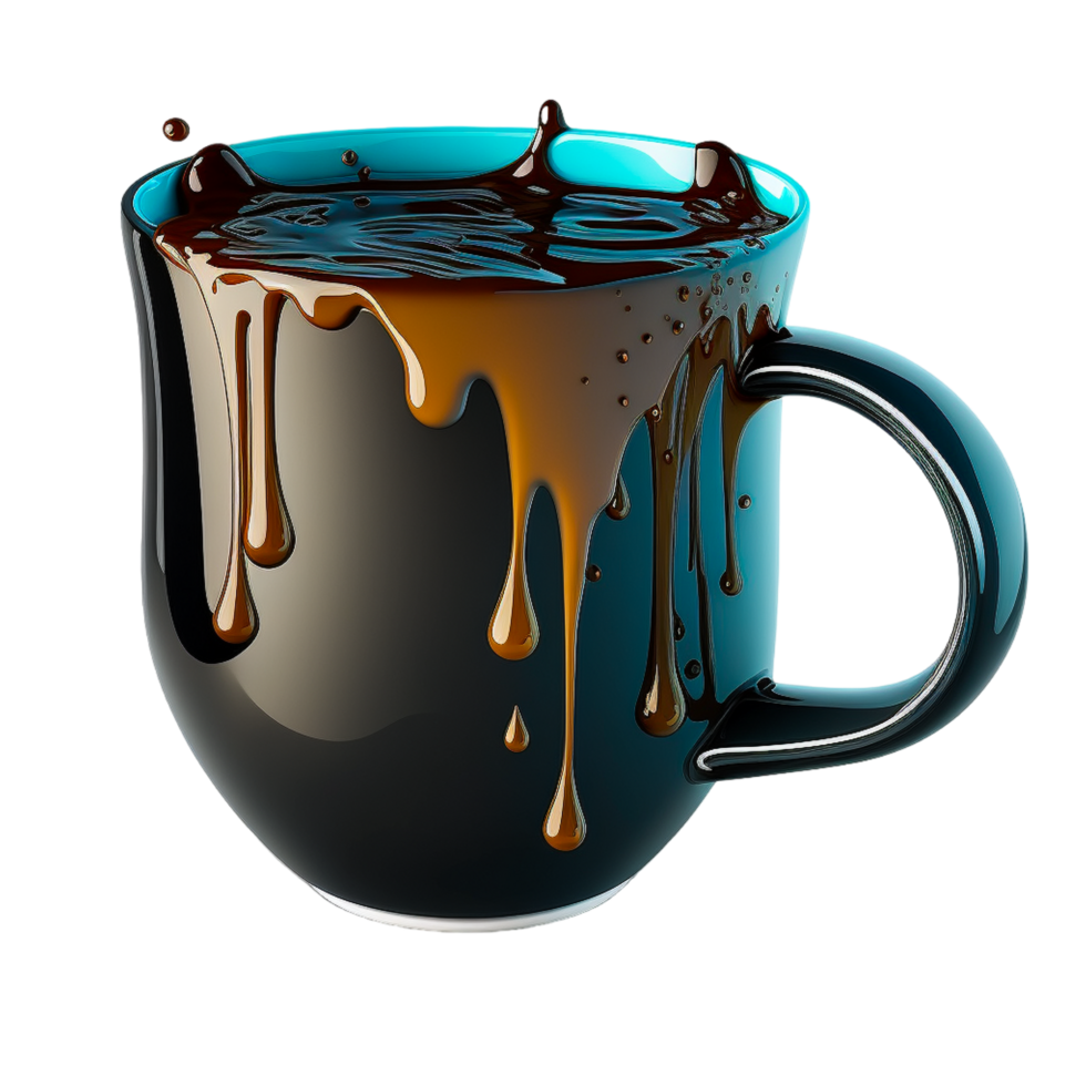 Coffee Cup Black Coffee with transparent background. png