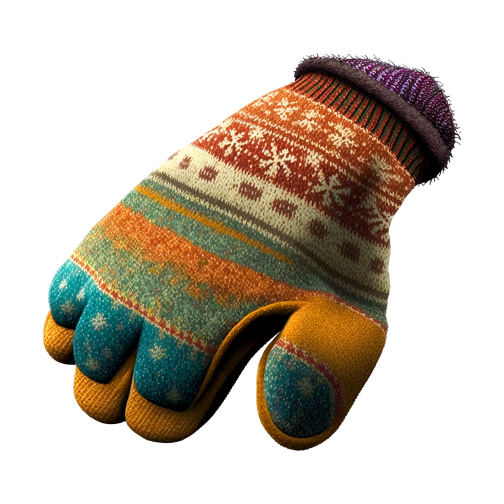 Mitten With Snowflake. 23420079 PNG