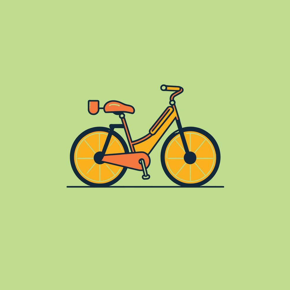 vector bicicleta retro ilustración