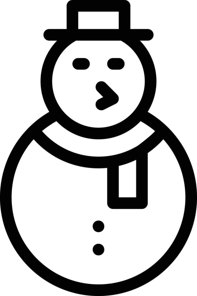 Snow man free vector