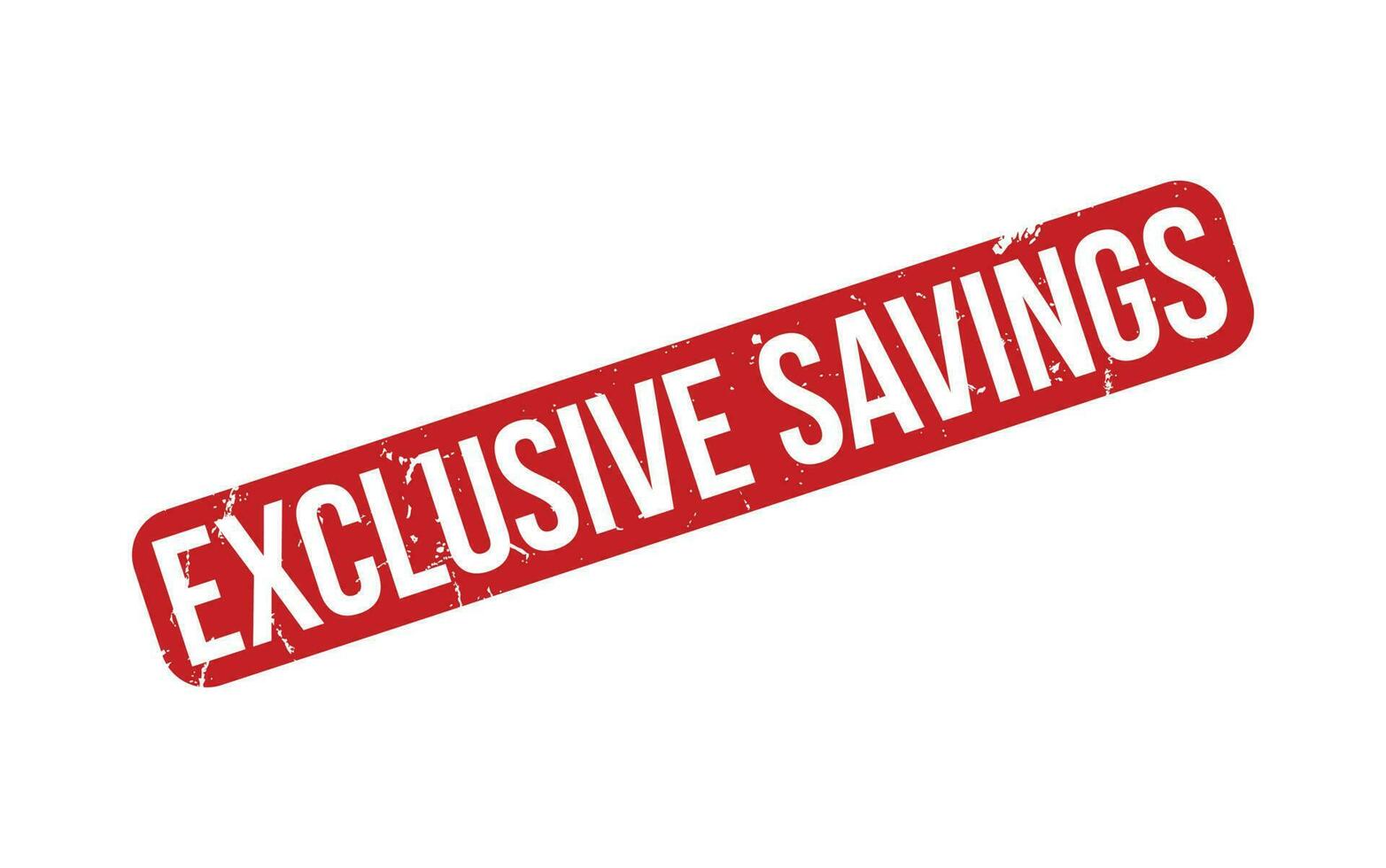 Exclusive Savings Rubber Stamp Seal Vector