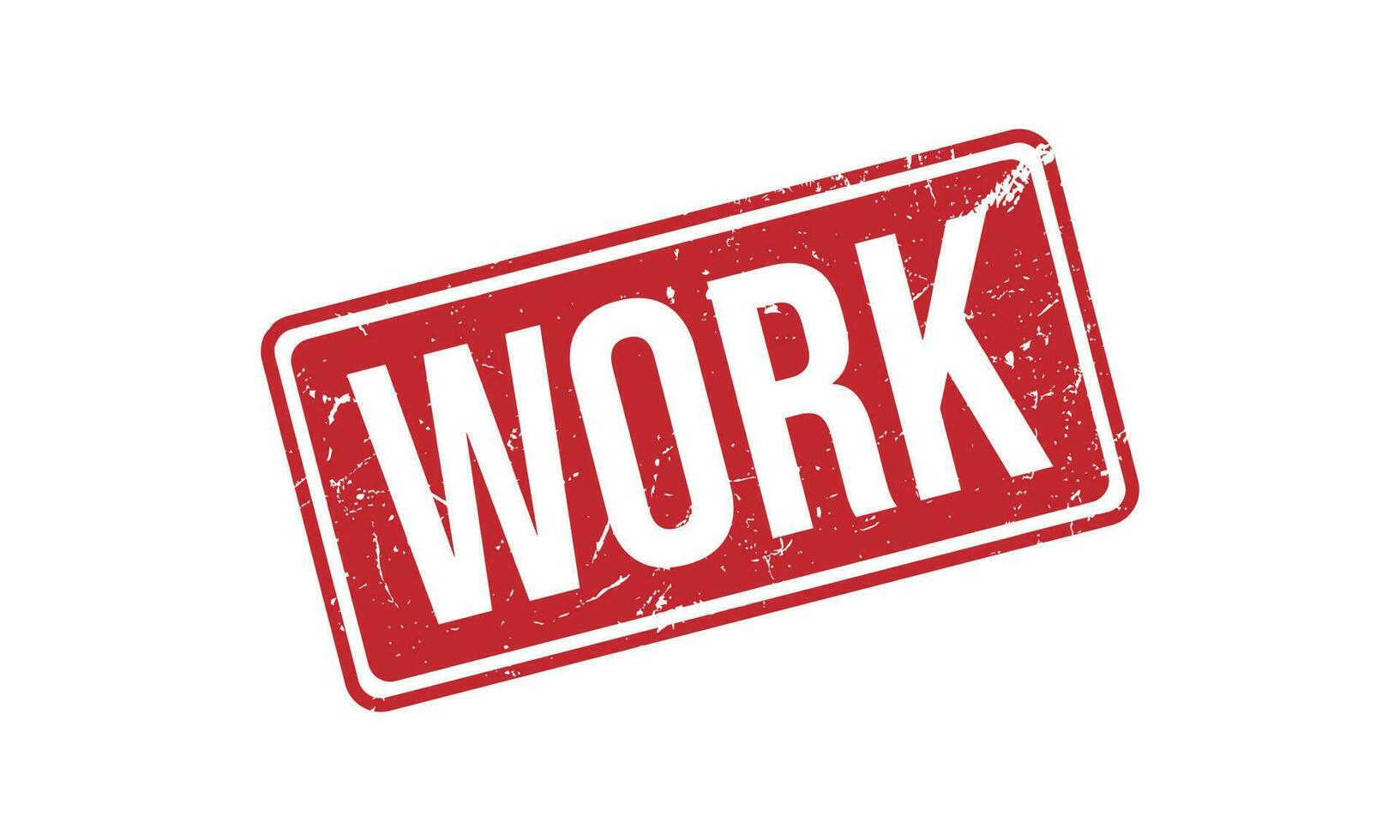 Work Rubber Stamp Seal Vector