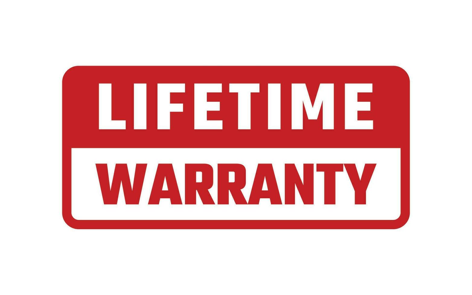 Lifetime Warranty Rubber Stamp Vector