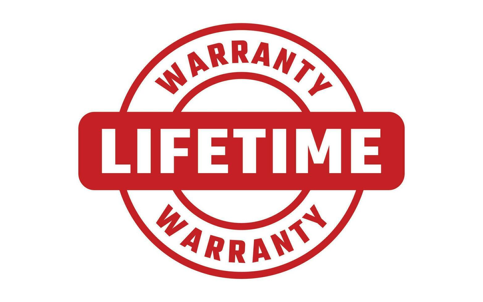 Lifetime Warranty Rubber Stamp Vector