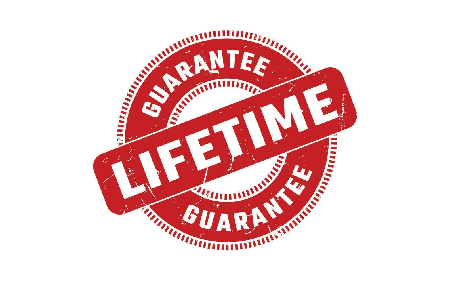 Lifetime Guarantee Rubber Stamp Vector