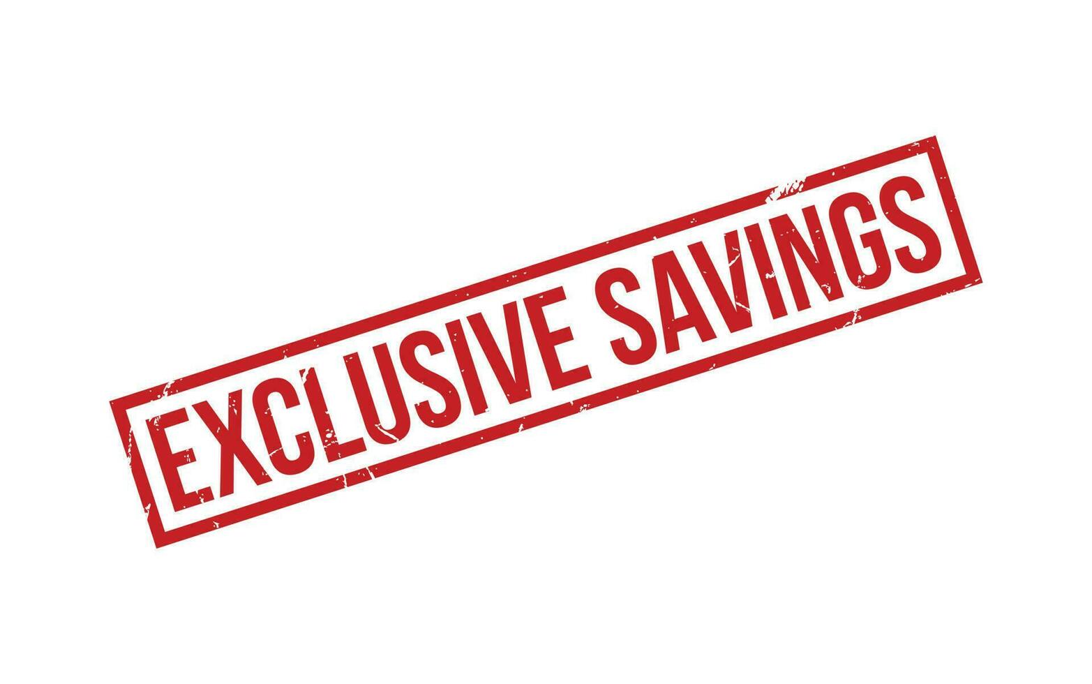 Exclusive Savings Rubber Stamp Seal Vector