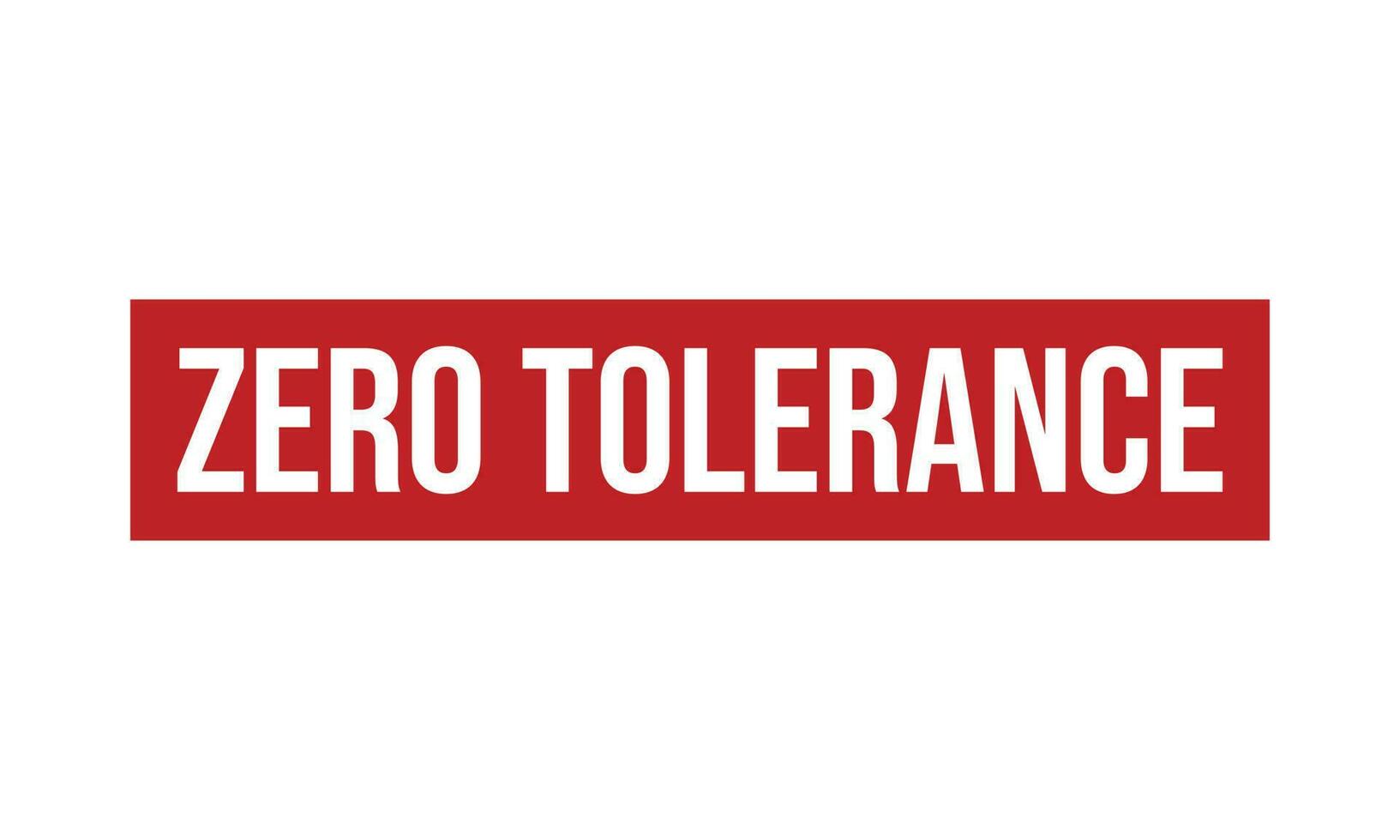 Zero Tolerance Rubber Stamp Seal Vector