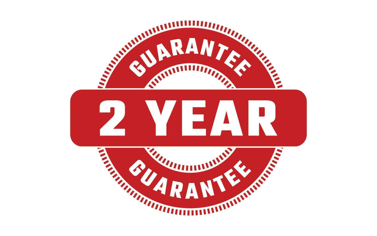 2 Year Guarantee Rubber Stamp vector