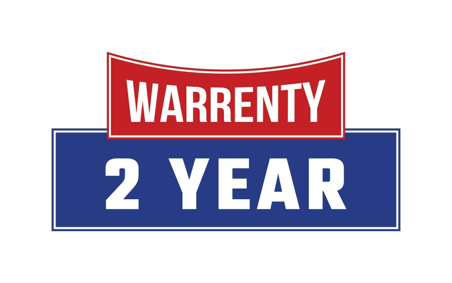 2 Year Warranty Seal Vector