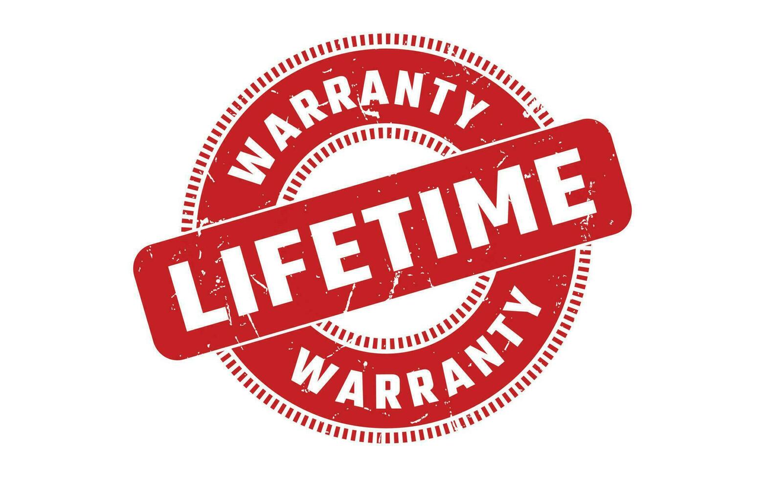 Lifetime Warranty Rubber Stamp Vector