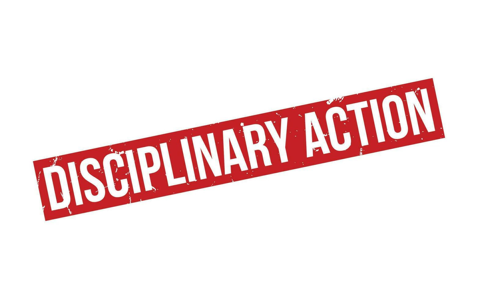 Disciplinary Action Rubber Stamp Seal Vector