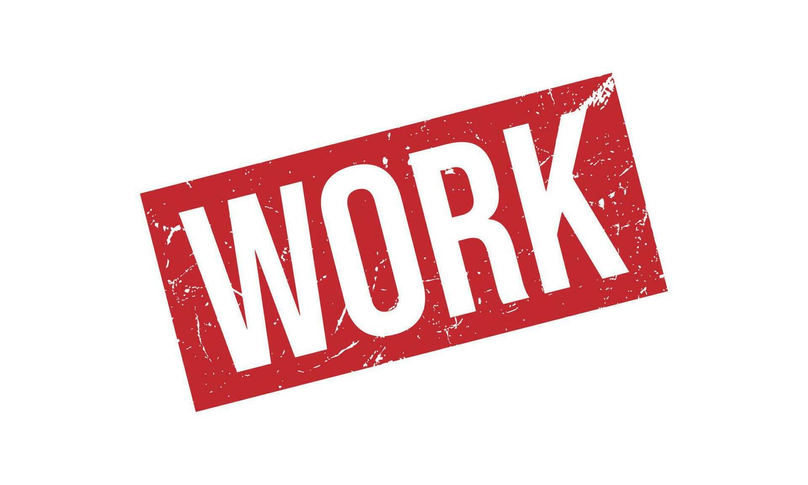 Work Rubber Stamp Seal Vector