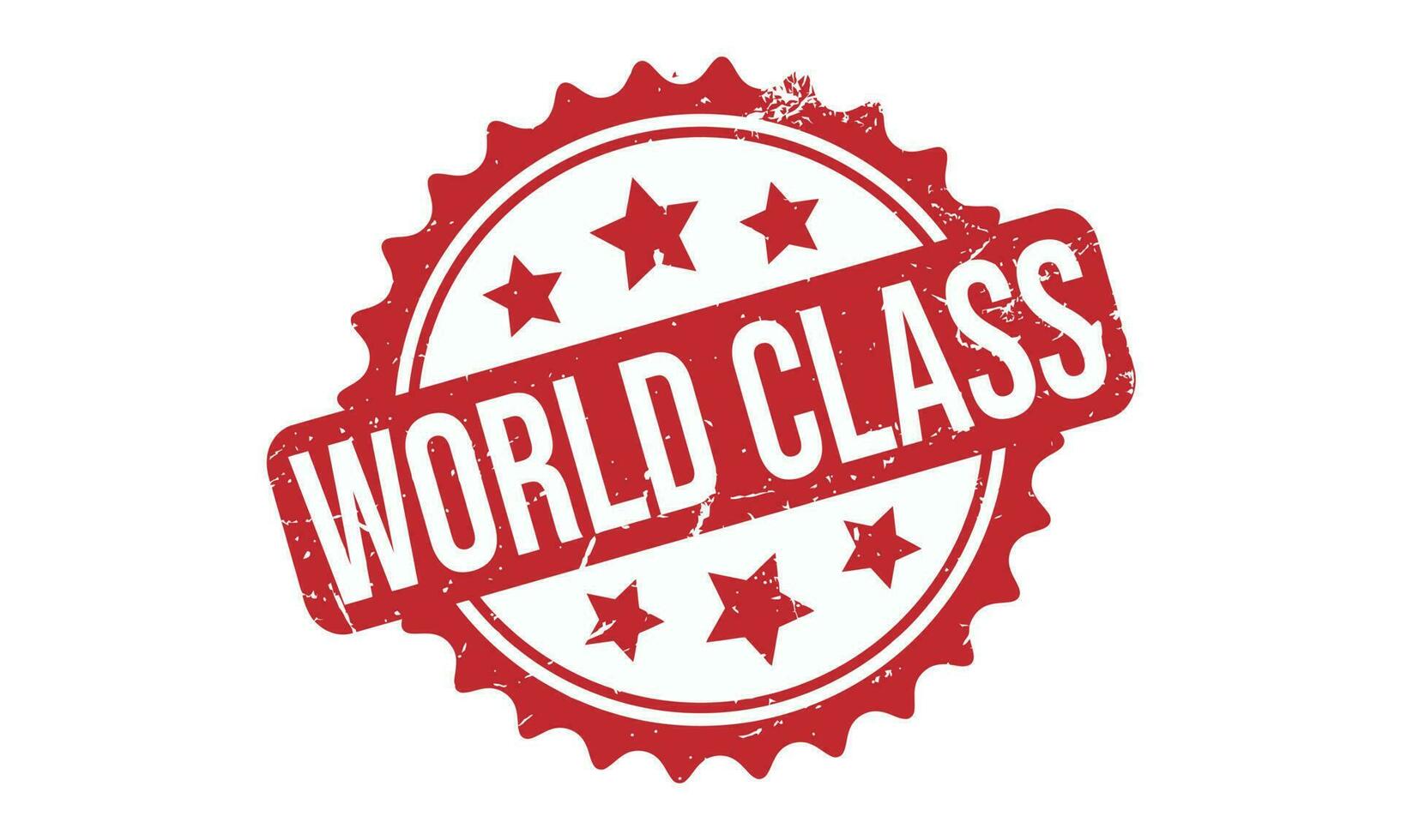 World Class Rubber Stamp Seal Vector