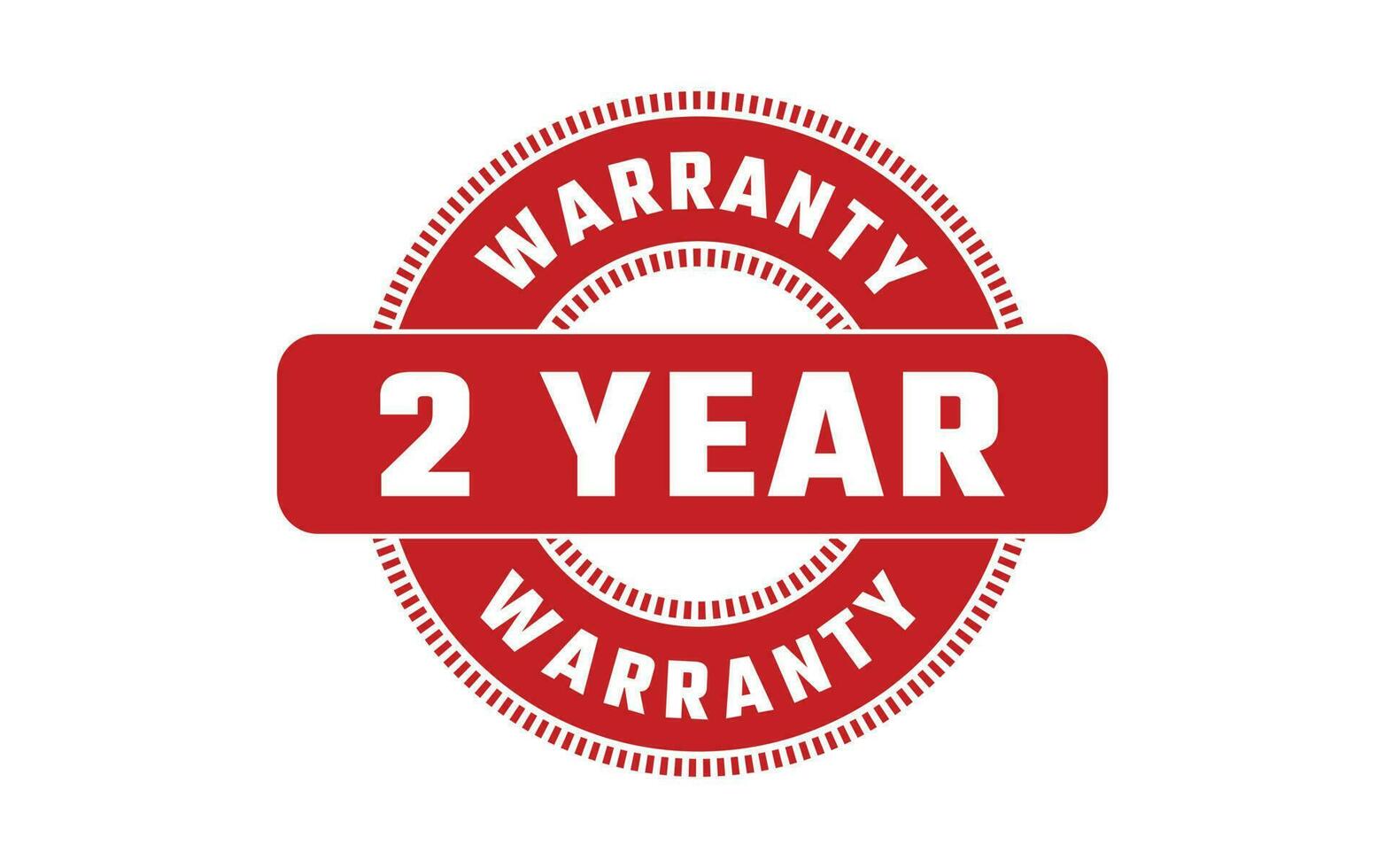 2 Year Warranty Rubber Stamp vector