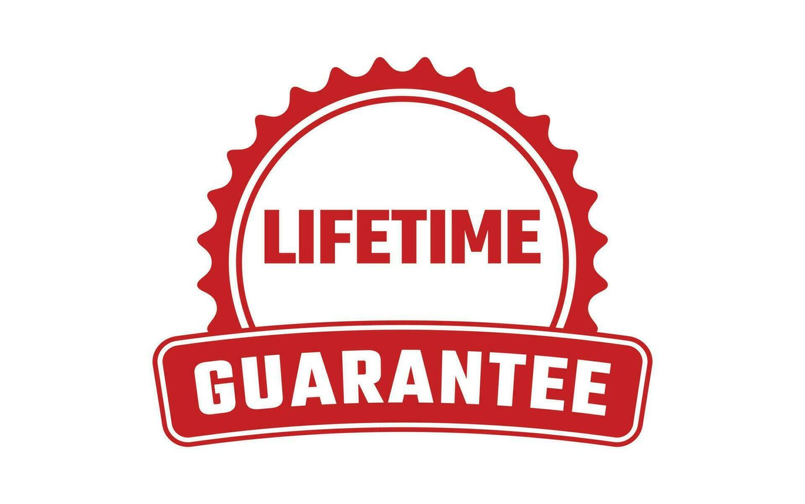 Lifetime Guarantee Rubber Stamp Vector