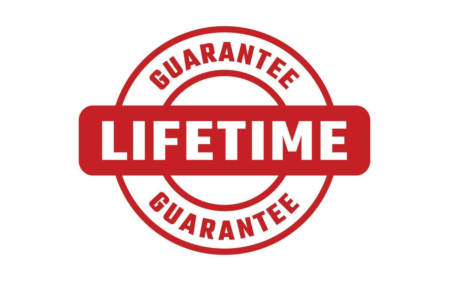 Lifetime Guarantee Rubber Stamp Vector