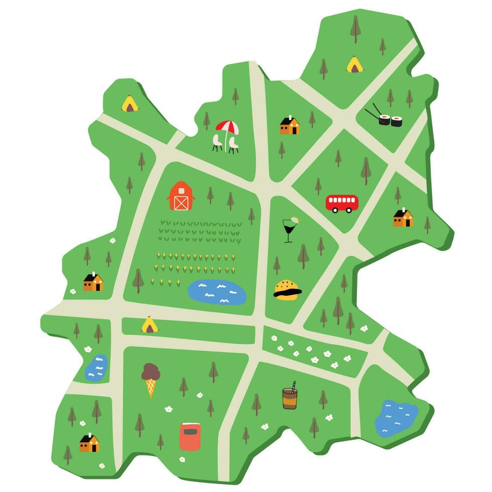 city map for any kind of digital info graphics and print publication. vector