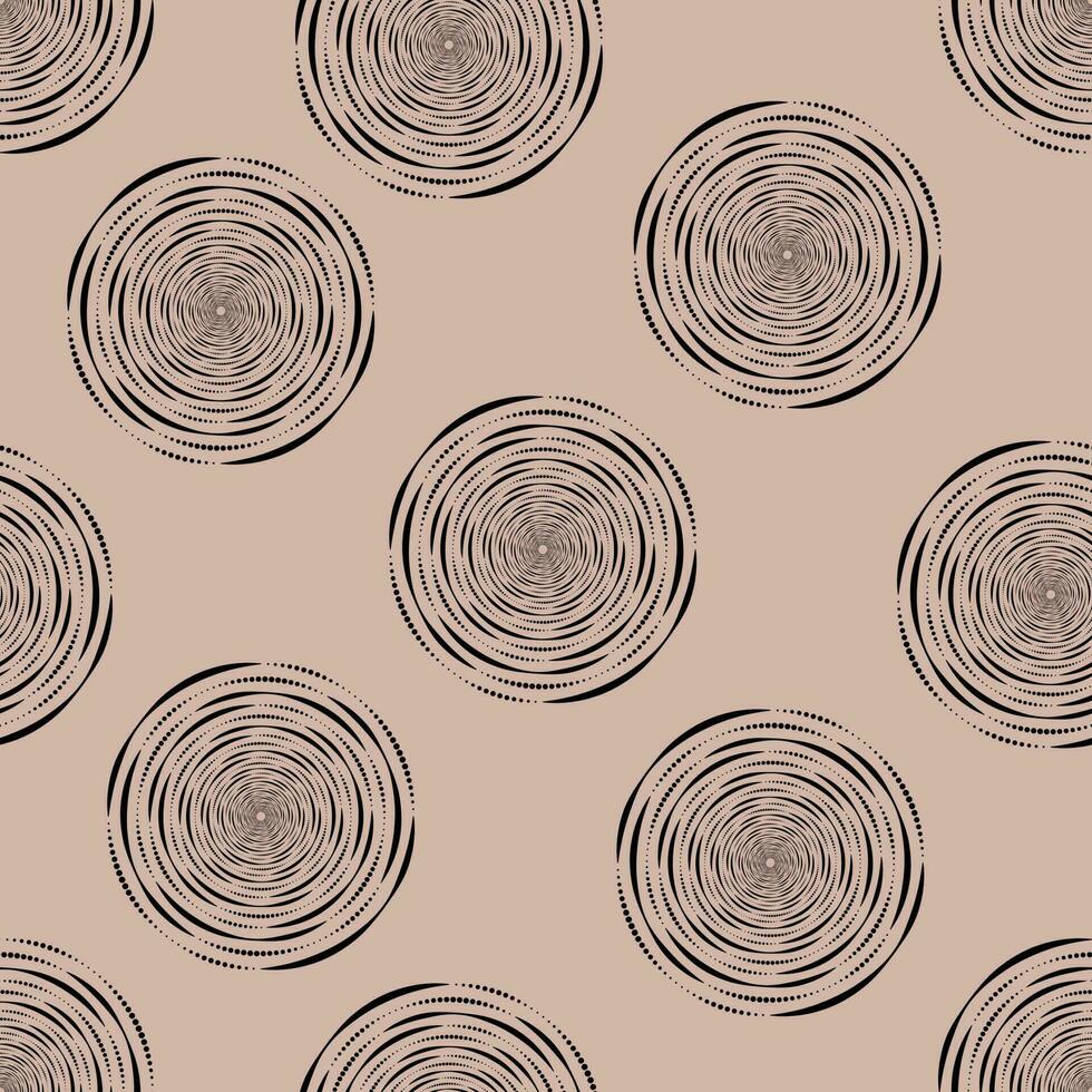 seamless pattern of geometric abstract round shape vector