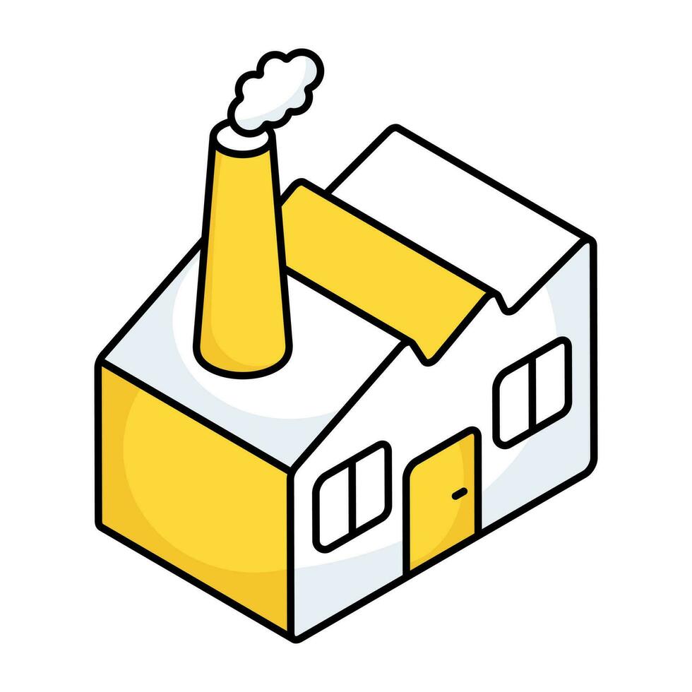 Perfect design icon of factory building vector
