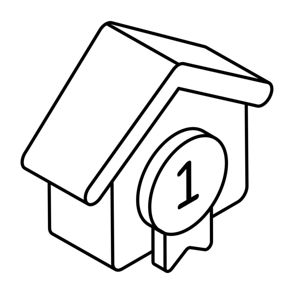moderno diseño icono de hogar Insignia vector
