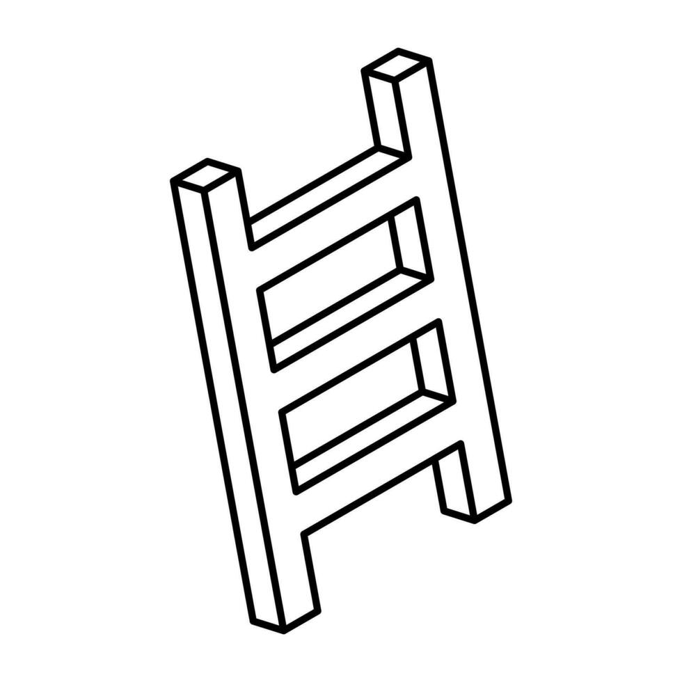Creative design icon of ladder vector