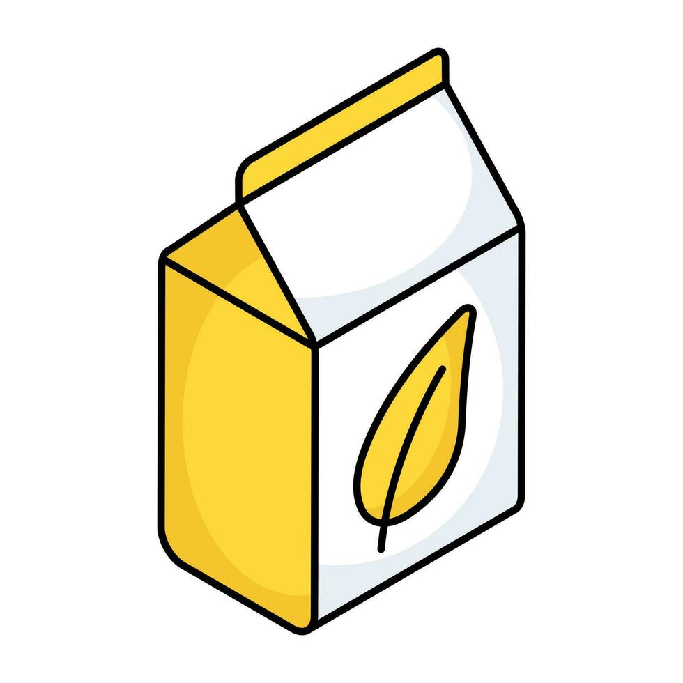 An icon design of eco package vector