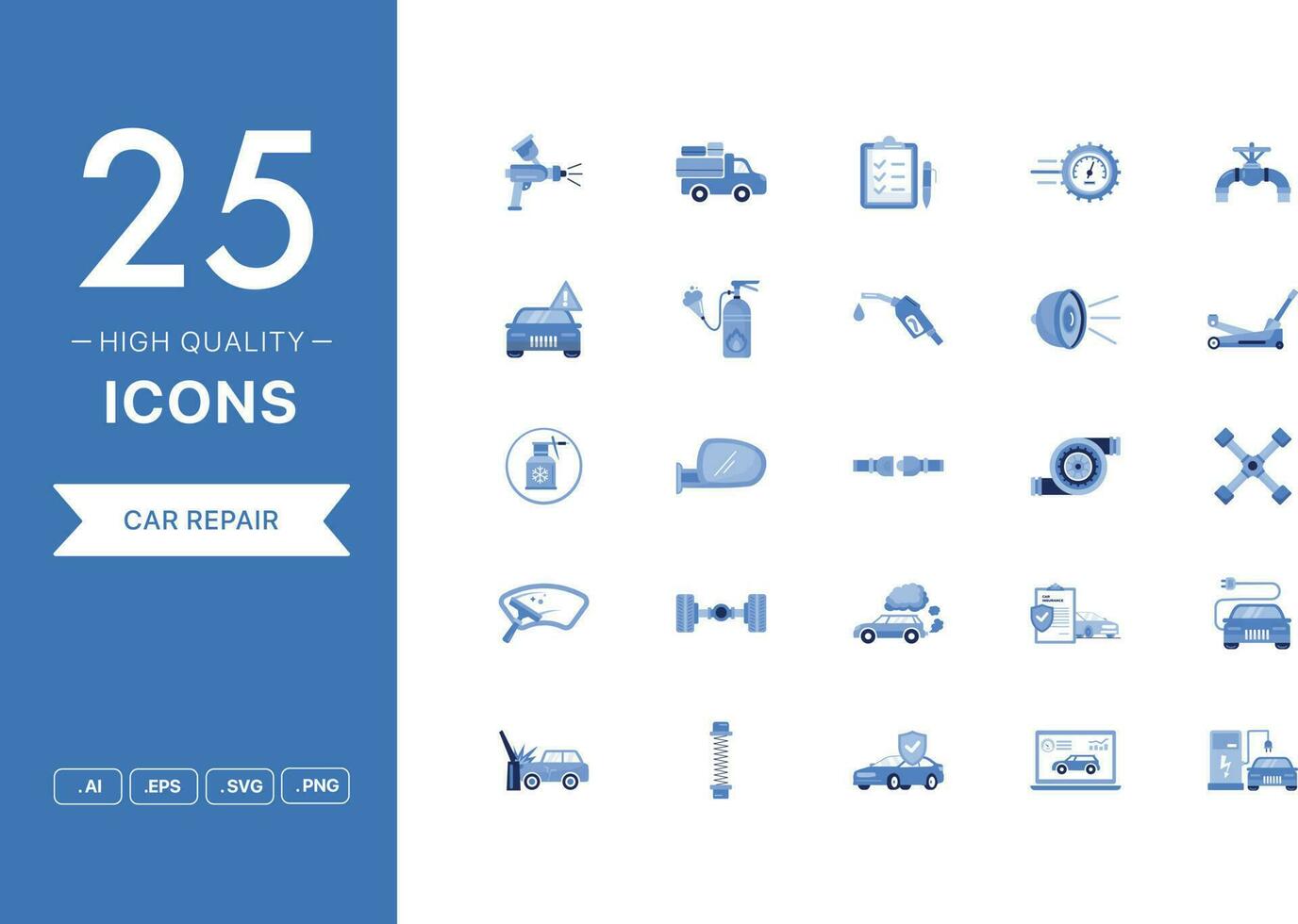 Vector set of Car Repair icons