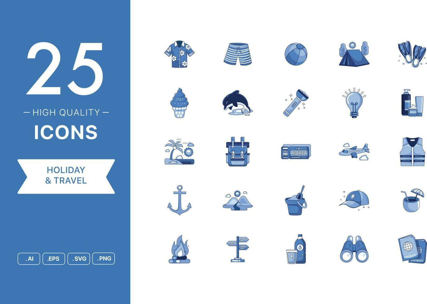 Vector set of Travel icons