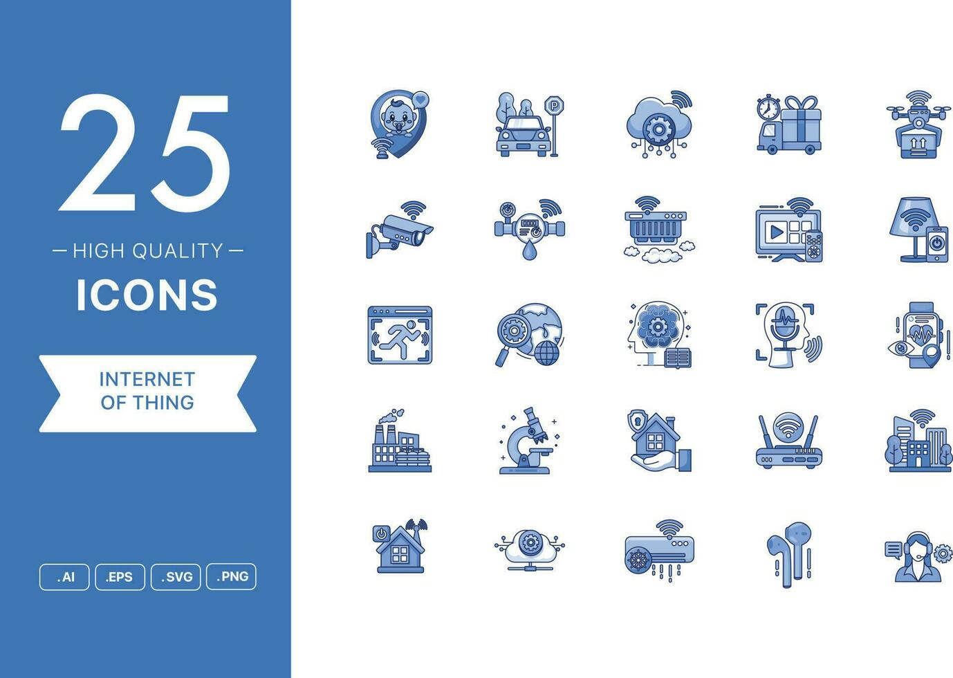 Vector set of Internet of Thing icons