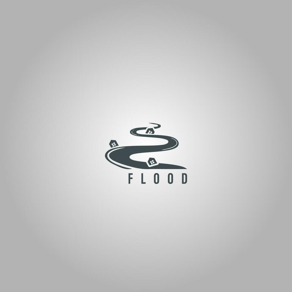 flood icon logo vector