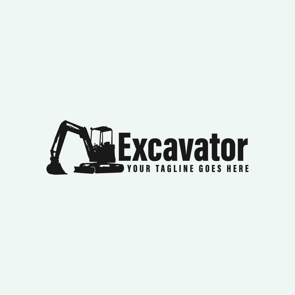 excavator logo vector