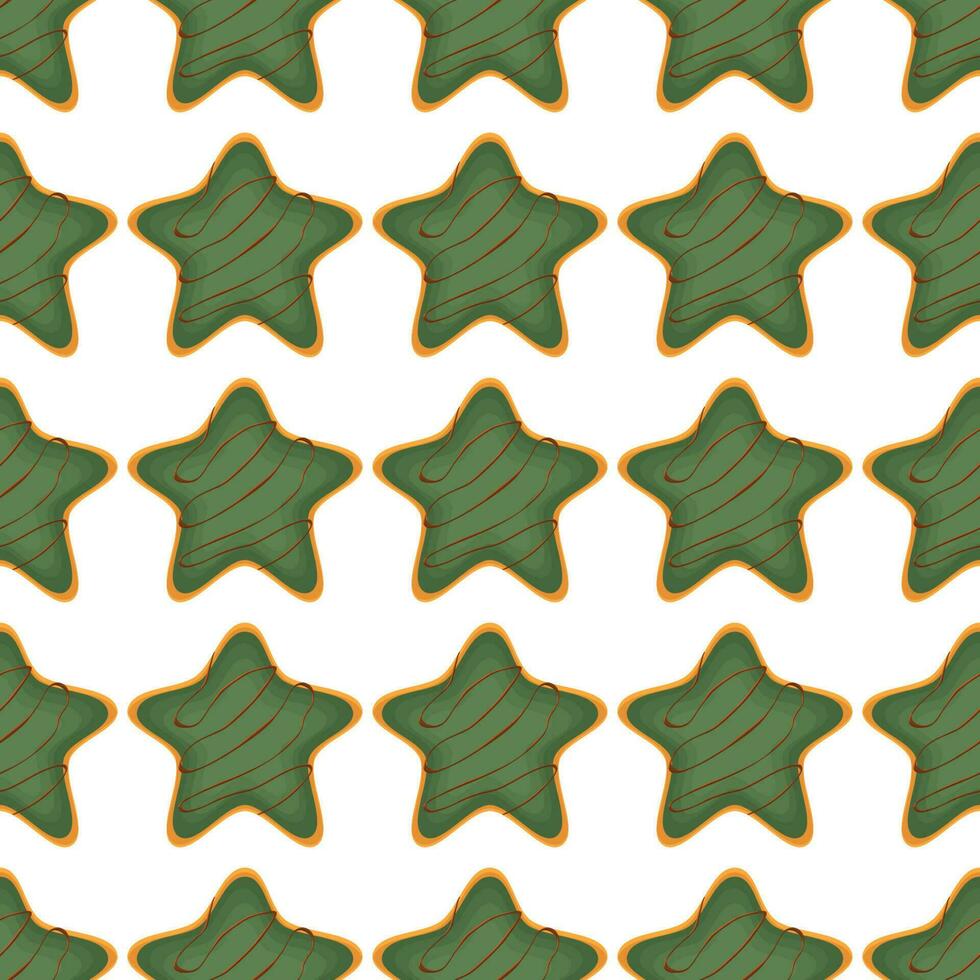 Pattern homemade cookie different taste in pastry biscuit vector