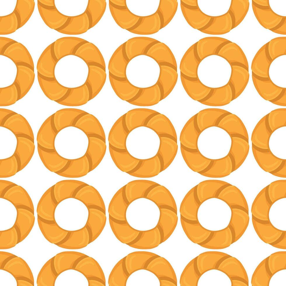Pattern homemade cookie different taste in pastry biscuit vector