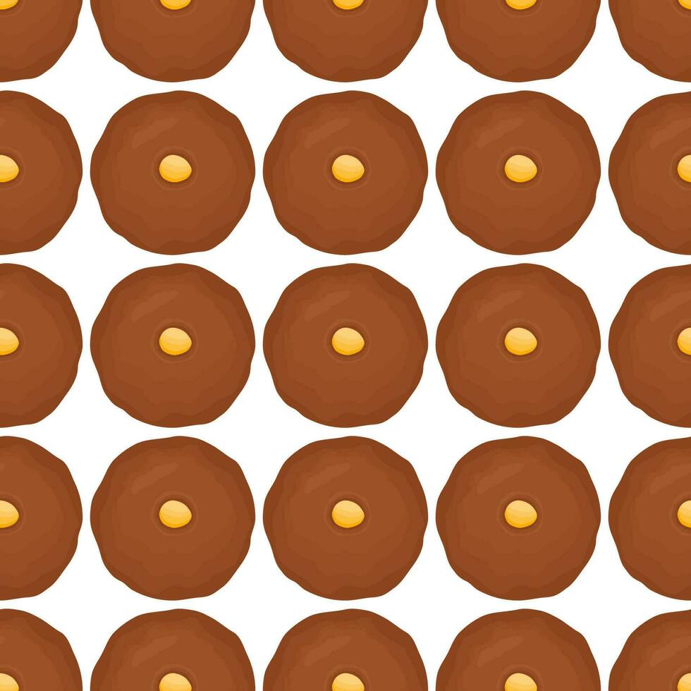 Pattern homemade cookie different taste in pastry biscuit vector