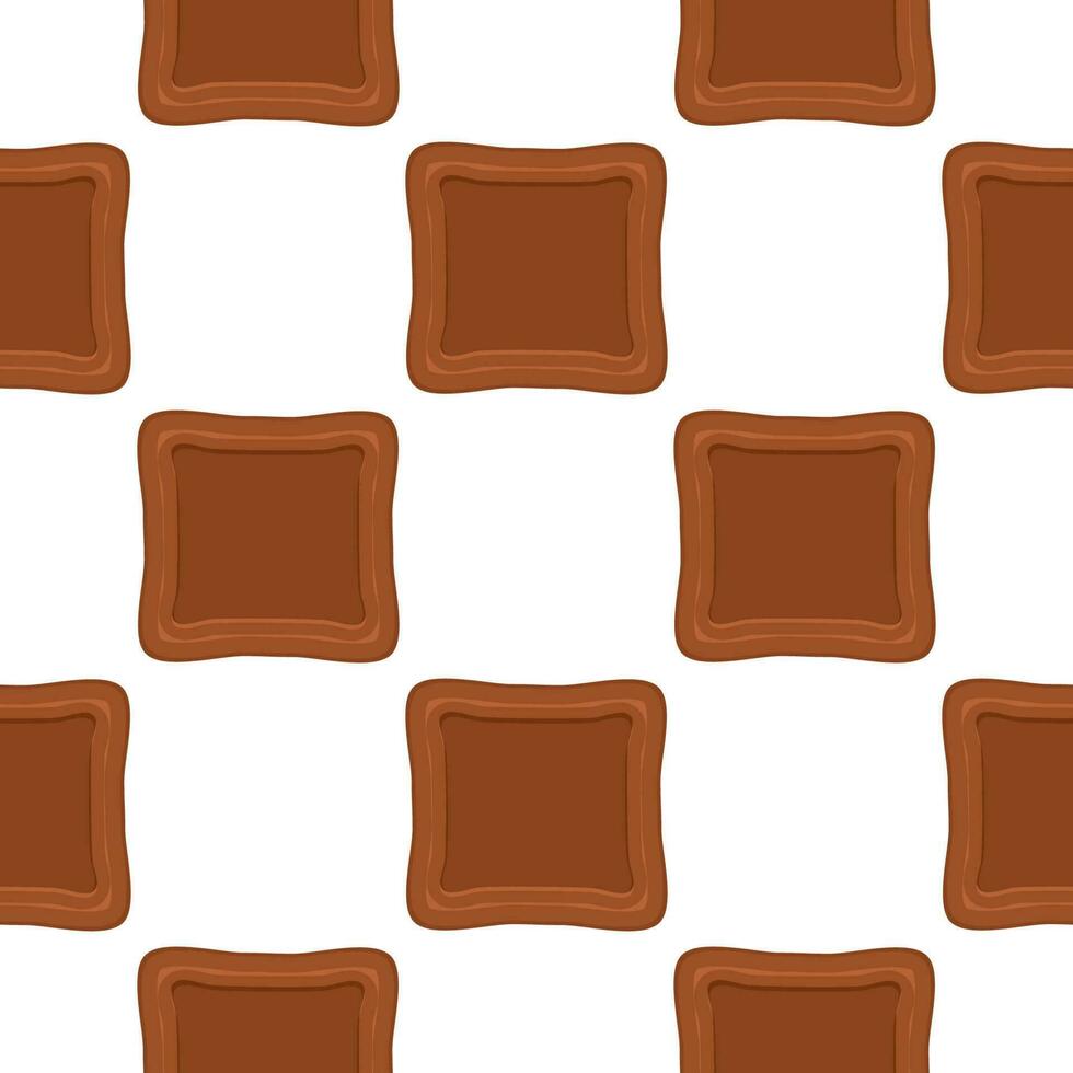 Pattern homemade cookie different taste in pastry biscuit vector